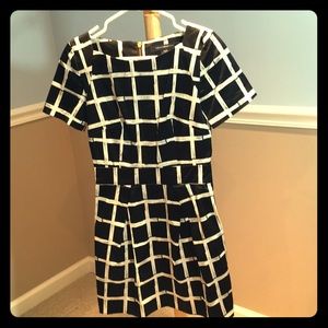 French Connection black and white print dress